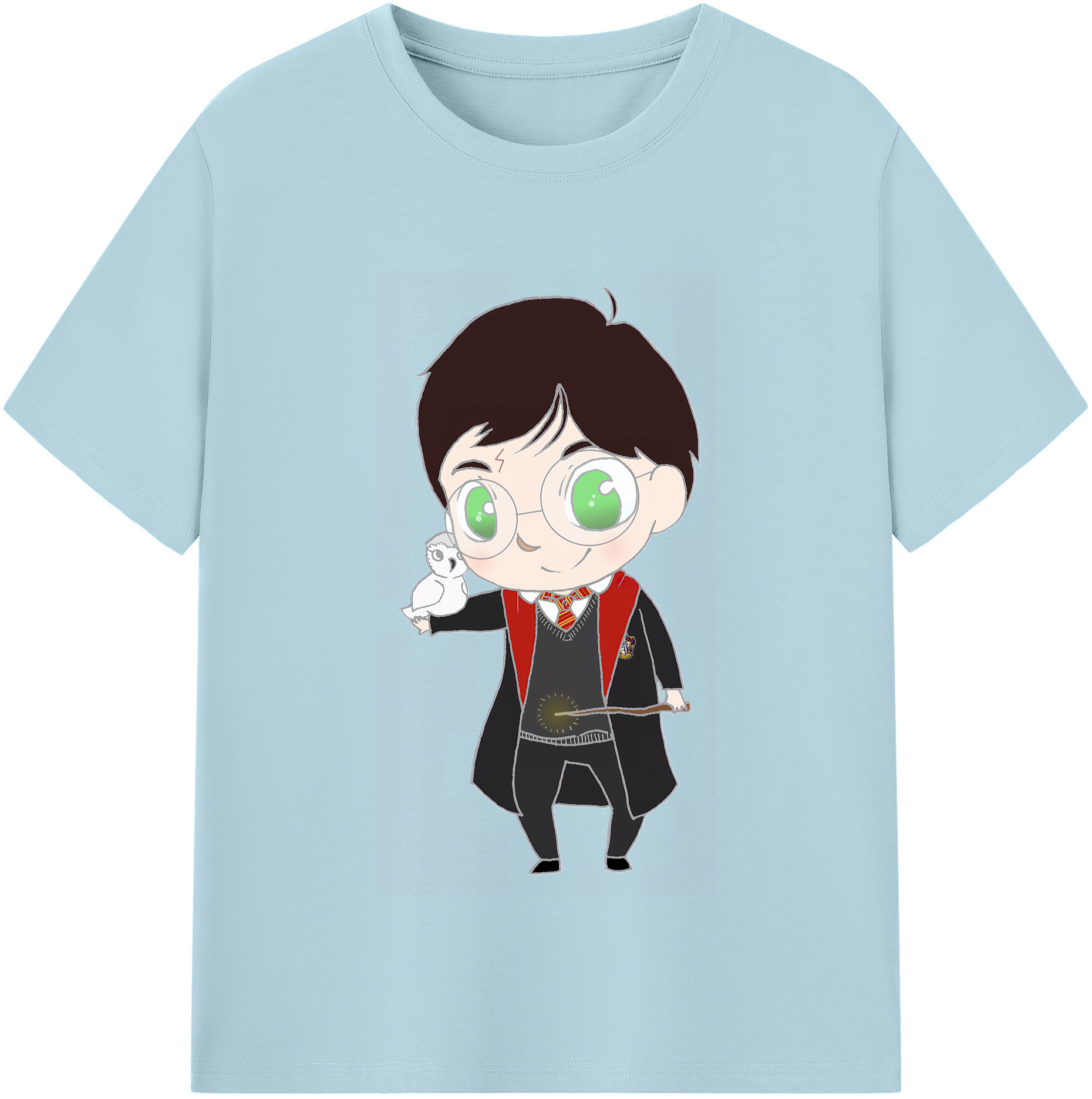 （画像用） Harry Potter ハリー・ポッターシリーズ 綿100％半袖Tシャツ（フロントプリント）